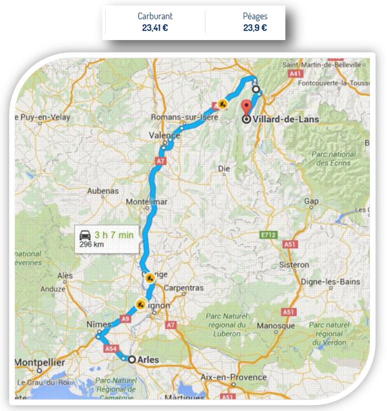 Via Grenoble Map